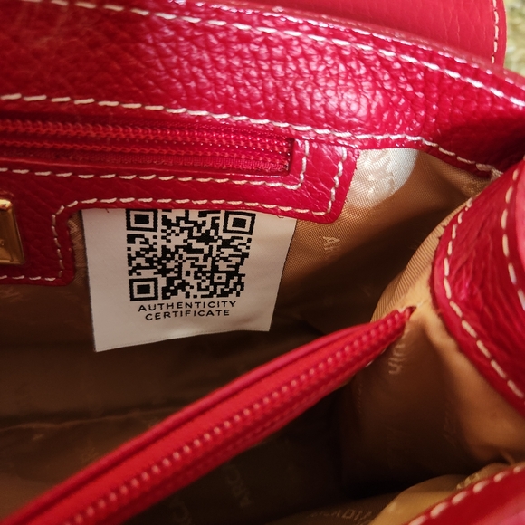 NWT ARCADIA ITALY PATENT LEATHER LAILA HANDBAG CROSSBOY OR SHOULDER CHAIN STRAP - Picture 11 of 15